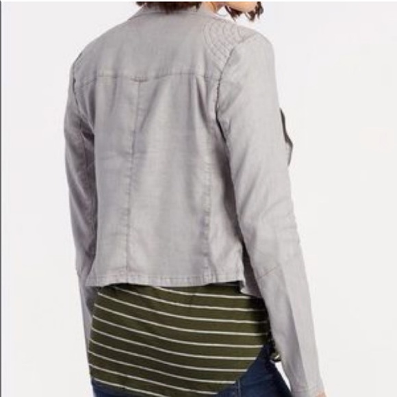 SOLD Anthropologie Level 99 size xs light gray moto jacket - Picture 3 of 7